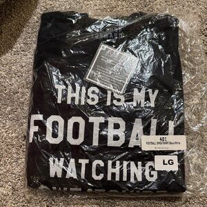 Black and White Football Watching Sweatshirt